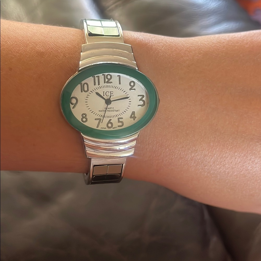 Ice watch Silver Green Sleek Design